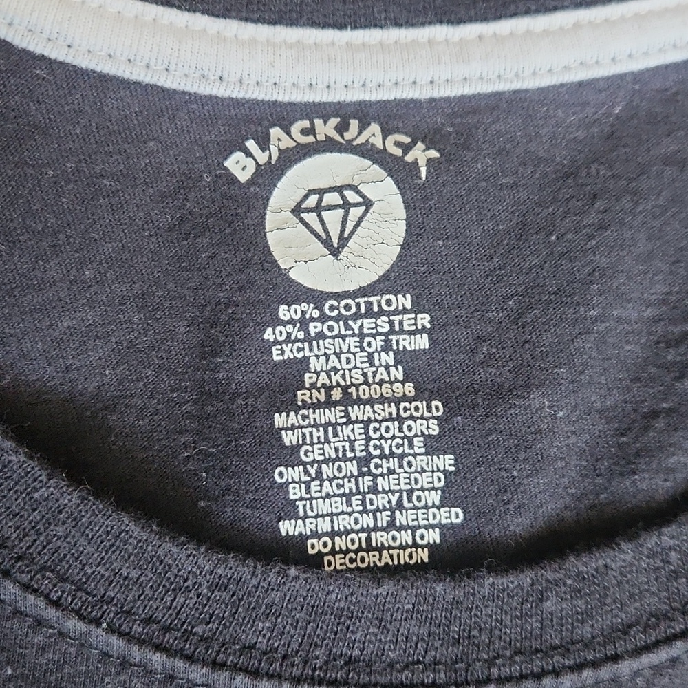 Blackjack Fitted Plus Size Graphic Tshirt - Picture 3 of 3
